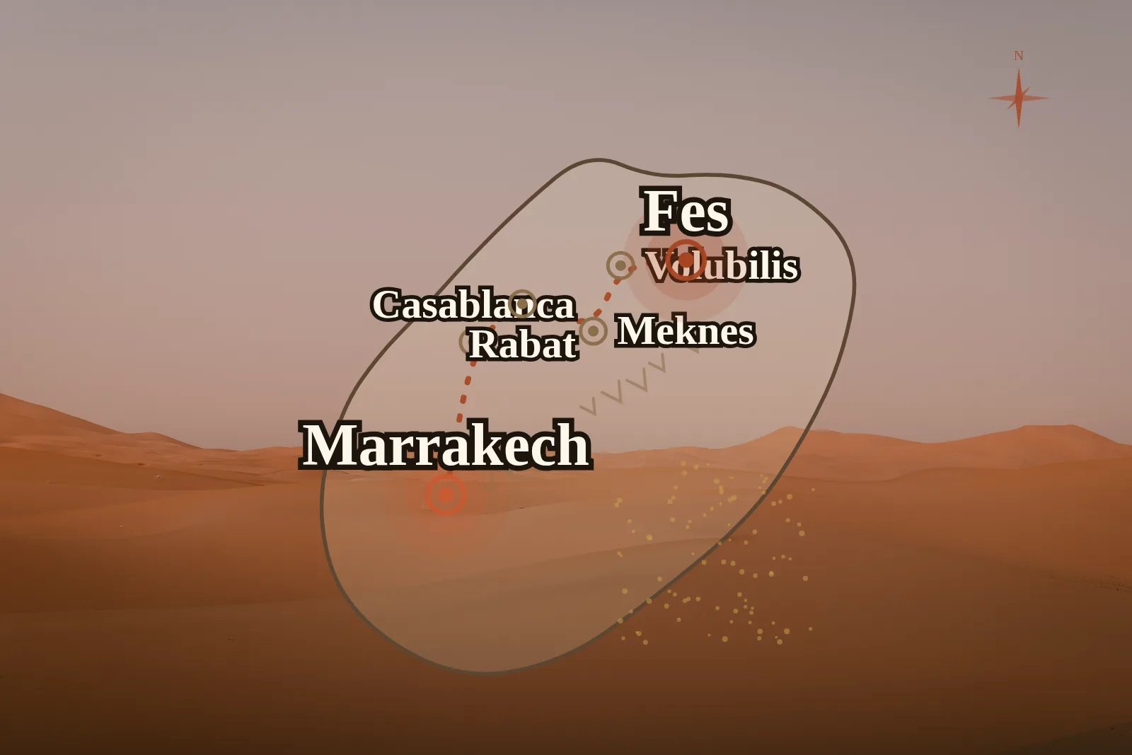 Morocco Imperial Cities Tour 5 Days (No Desert)